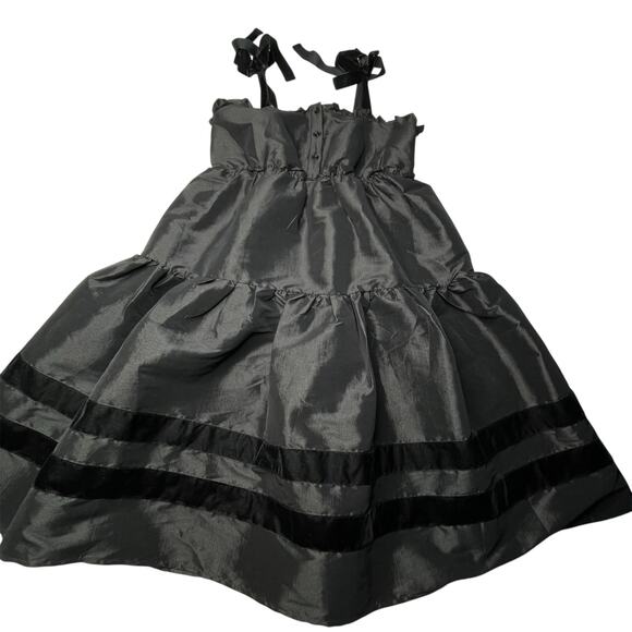 The Shirt by Rochelle Behrens Dresses & Skirts - The Shirt Rochelle Behrens Veronica Taffeta Babydoll Dress size M Black